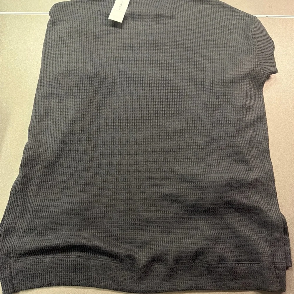 American Eagle Black Waffle-Knit Thermal Long Sleeve Shirt Men's‎ Small NWT